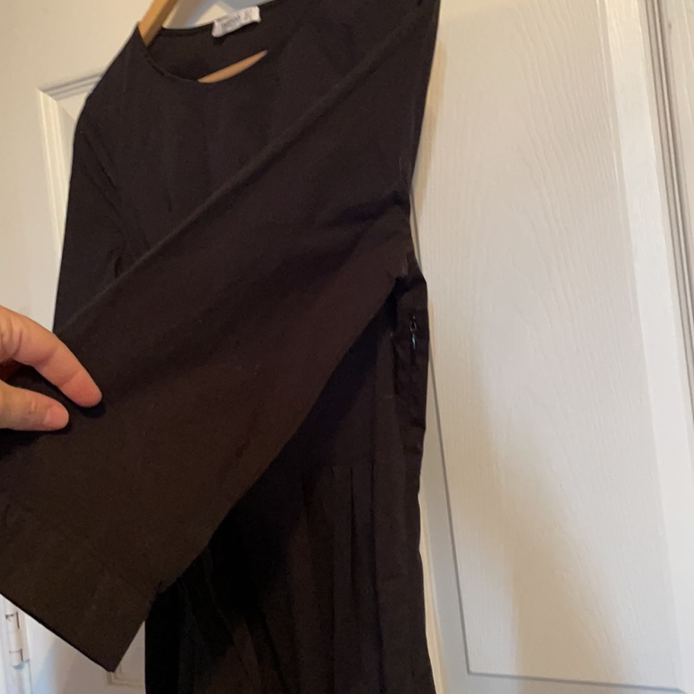 Black Mango side tie dress with pockets! - Picture 4 of 4